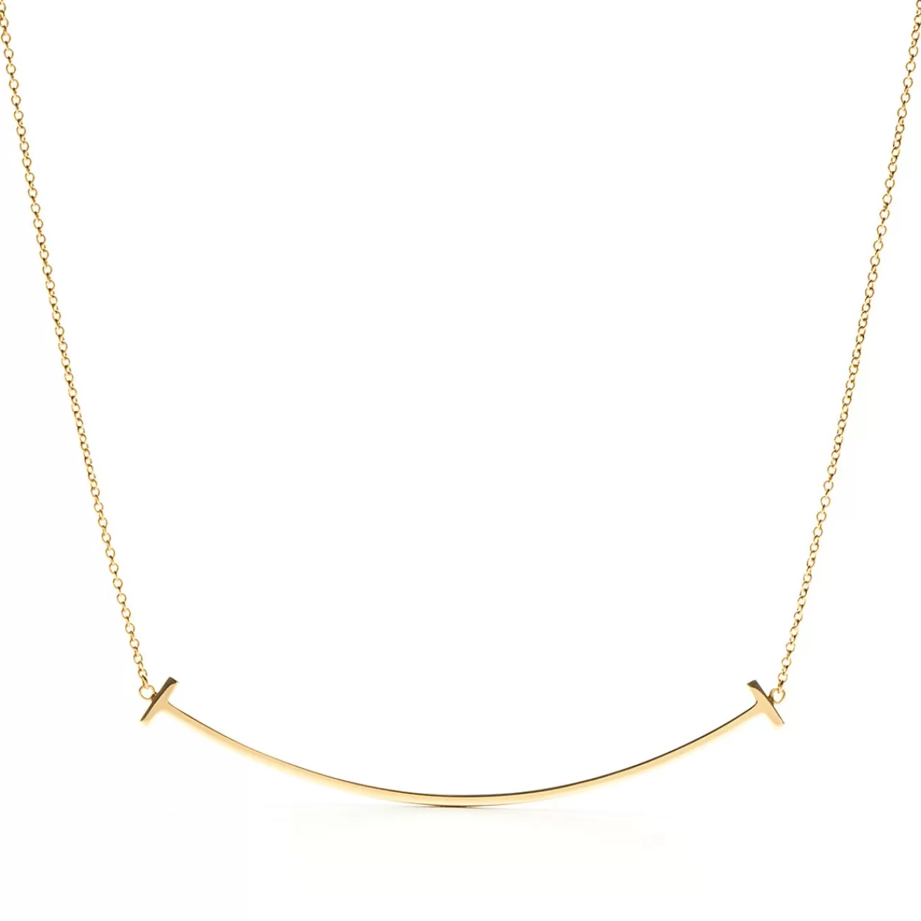 Tiffany & Co. 18K Gold Smile Pendant Necklace | ^ Necklaces & Pendants | Men's Jewelry