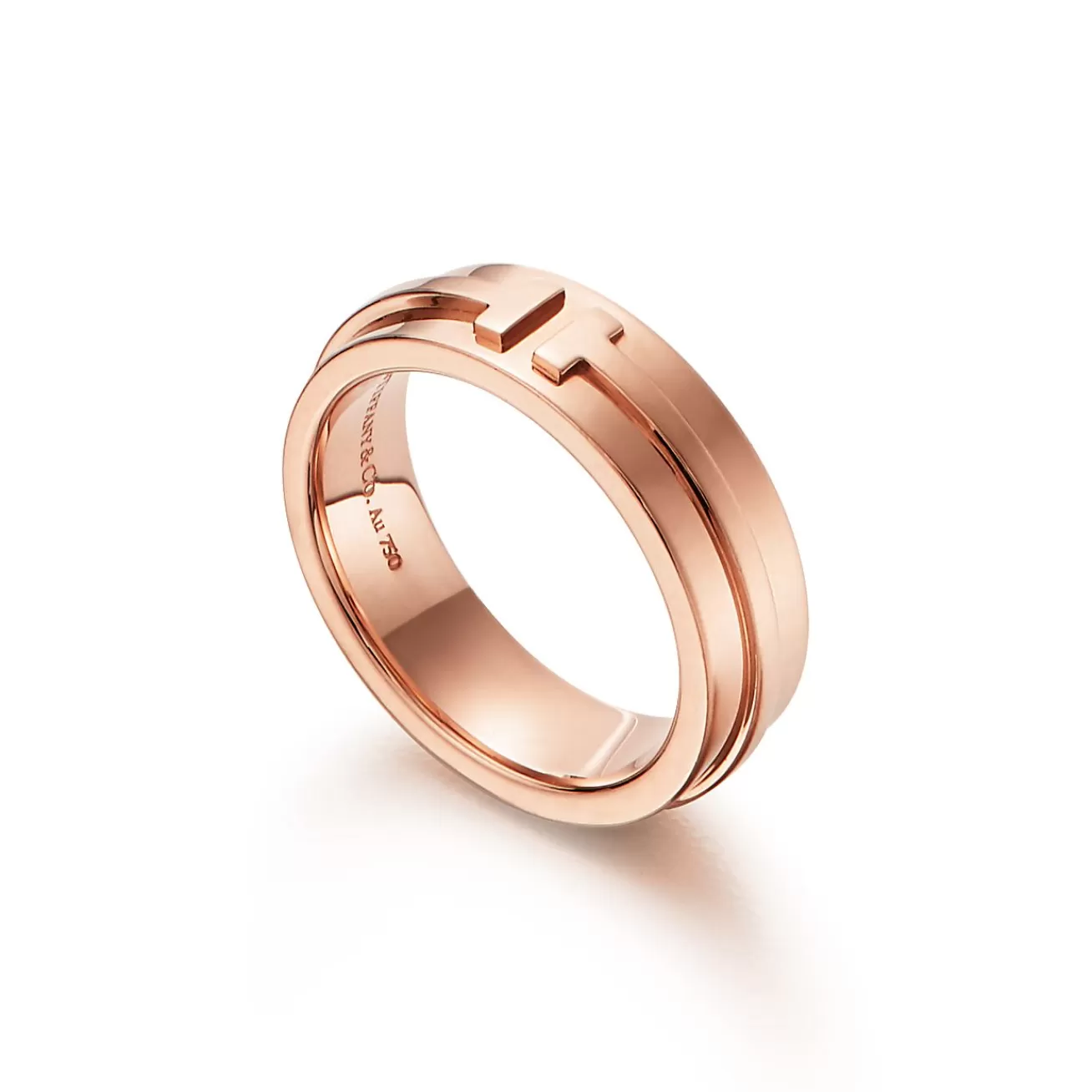 Tiffany & Co. 18K Rose Gold Tiffany T Two Ring | ^Women Rings | Men's Jewelry