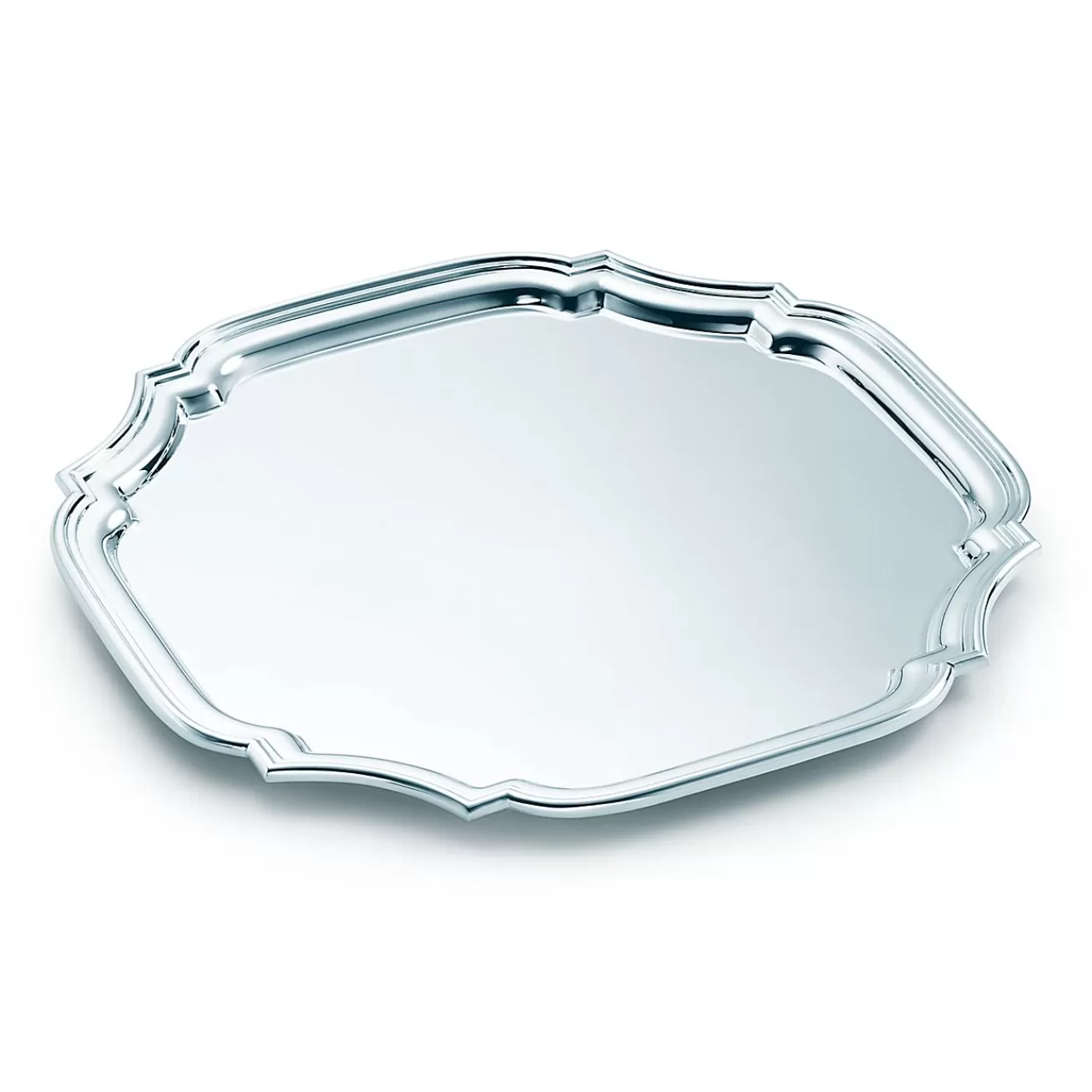 Tiffany & Co. Adams cut-corner square tray in sterling silver. | ^ Business Gifts | Tableware