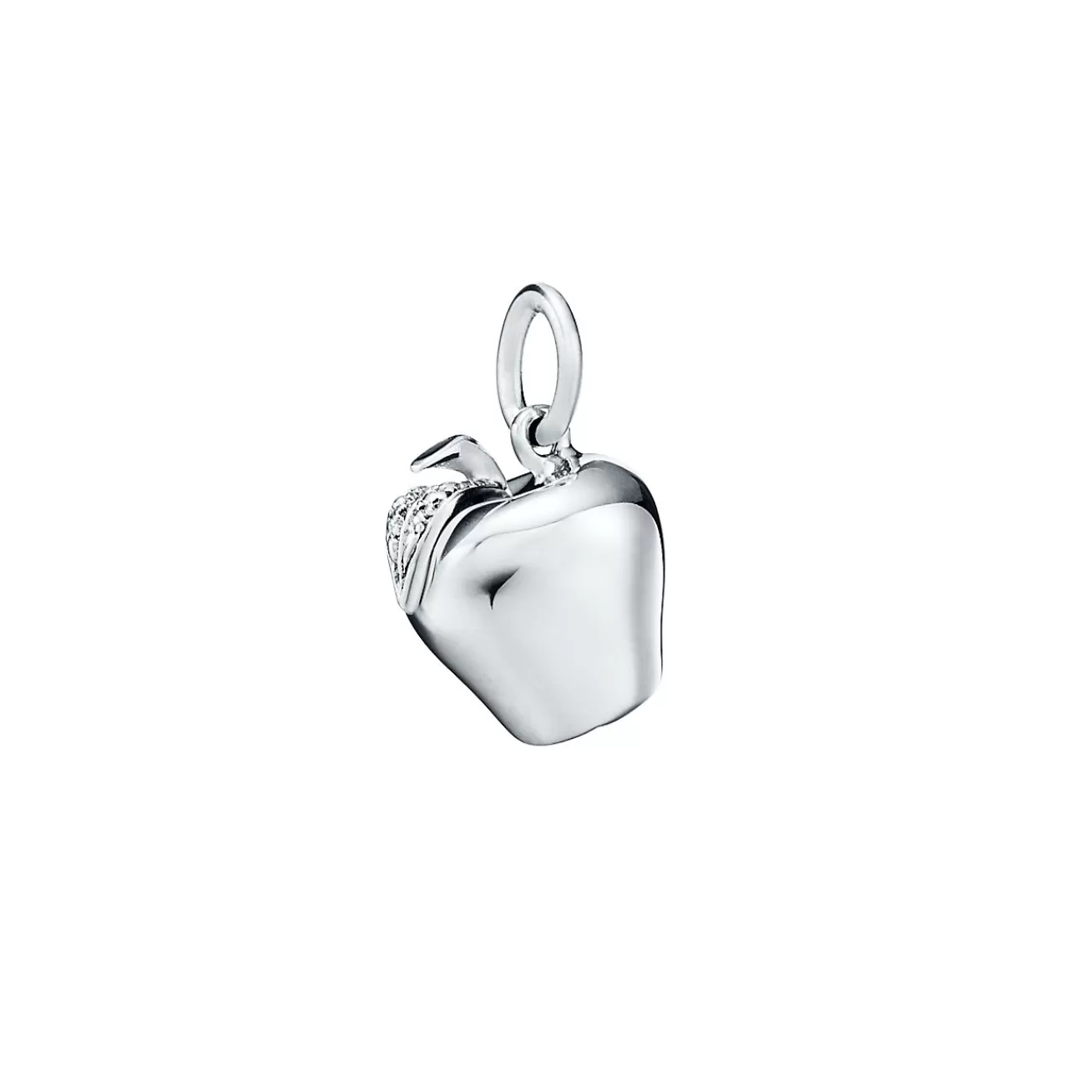 Tiffany & Co. Apple charm in sterling silver on a chain. | ^ Sterling Silver Jewelry