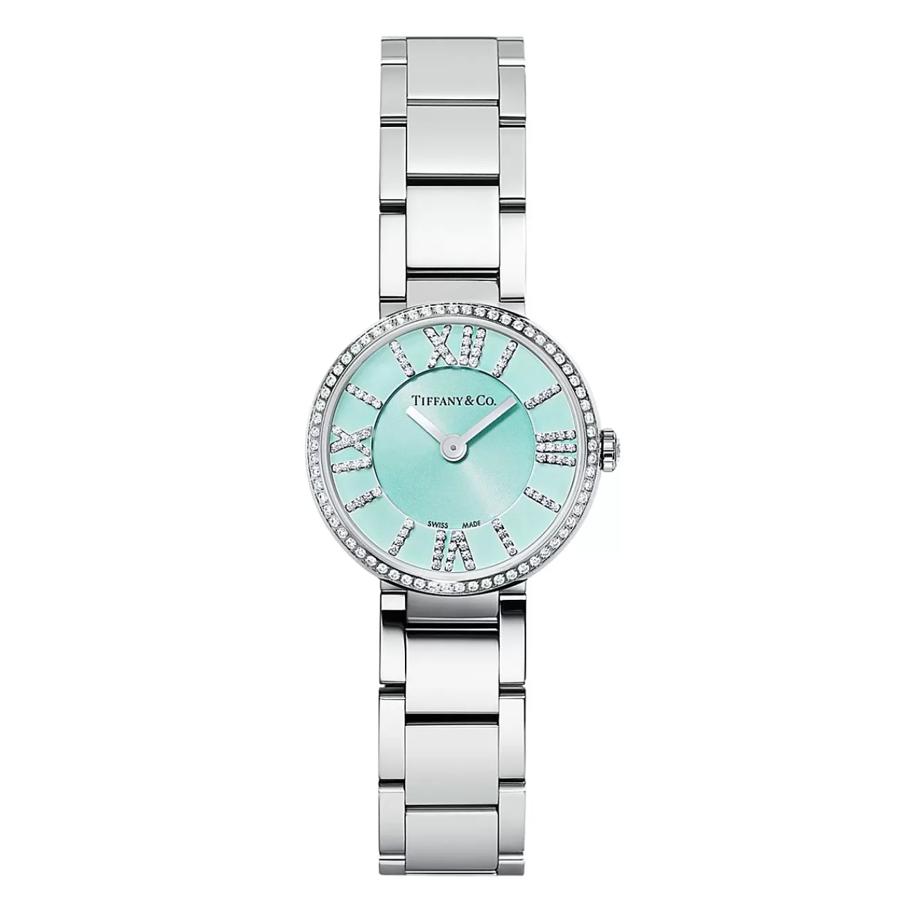 Tiffany & Co. Atlas® 2-Hand 24 mm women's watch in stainless steel with diamonds. | ^Women Gifts for Her | Her