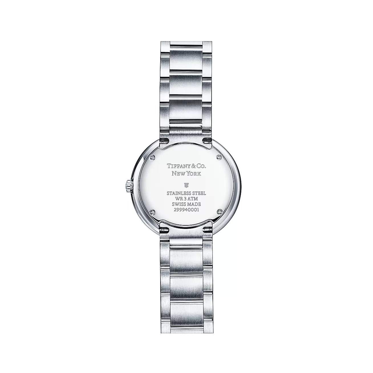 Tiffany & Co. Atlas® 34 mm Watch in Stainless Steel with Diamonds and White Mother-of-pearl | ^Women Fine Watches | Women’s Watches