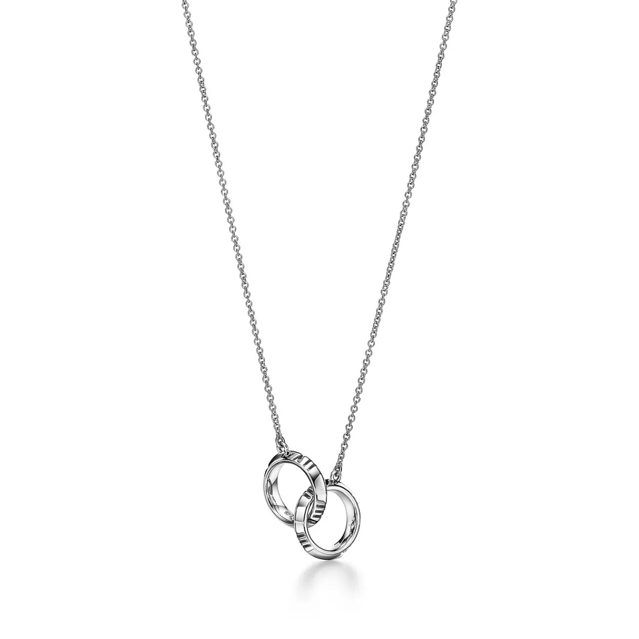 Tiffany & Co. Atlas® X Closed Interlocking Pendant in White Gold | ^ Necklaces & Pendants