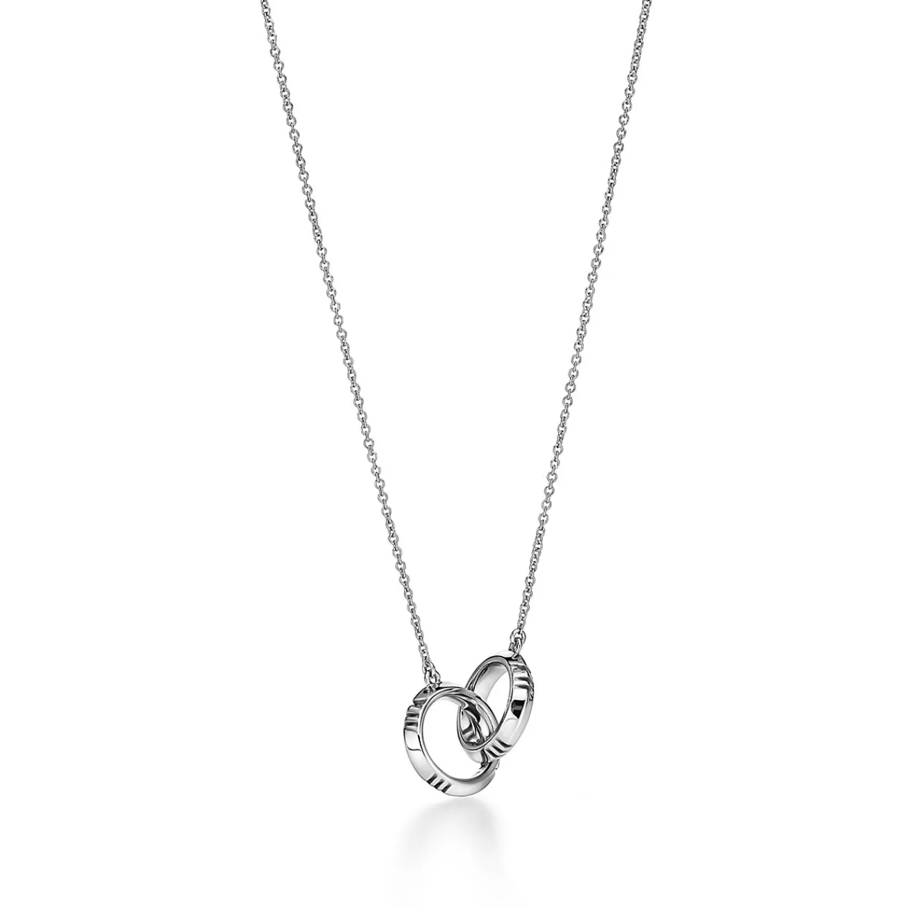 Tiffany & Co. Atlas® X Closed Interlocking Pendant in White Gold | ^ Necklaces & Pendants