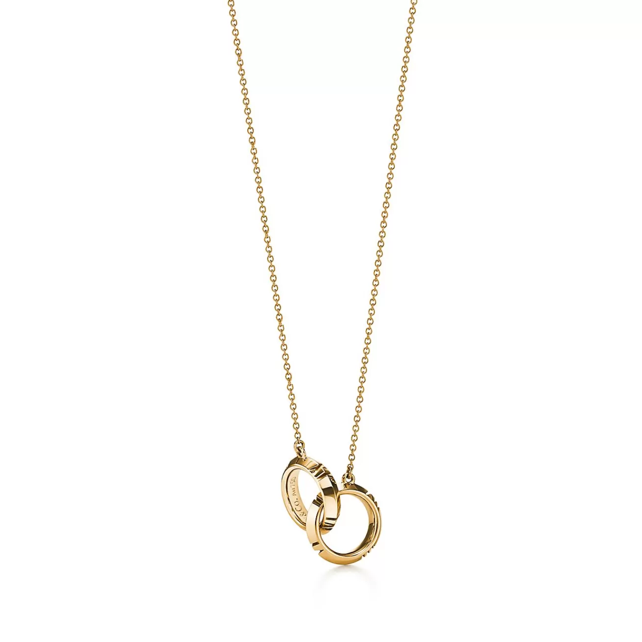 Tiffany & Co. Atlas® X Closed Interlocking Pendant in Yellow Gold | ^ Necklaces & Pendants | Men's Jewelry