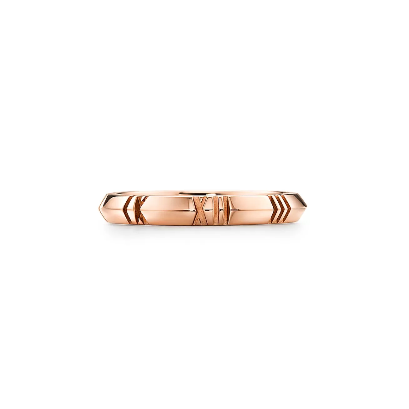 Tiffany & Co. Atlas® X Closed Narrow Ring in Rose Gold, 3 mm Wide | ^ Rings | Men's Jewelry