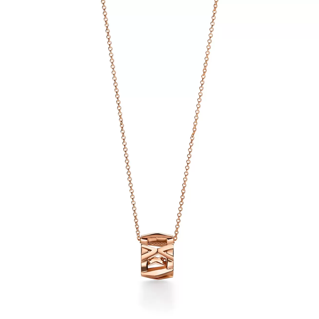 Tiffany & Co. Atlas® X Open Pendant in Rose Gold, Large | ^ Necklaces & Pendants | Men's Jewelry