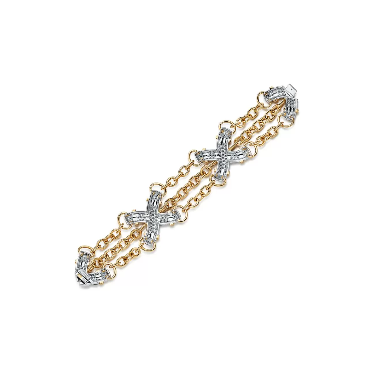 Tiffany & Co. Bracelet in Platinum and Yellow Gold with Diamonds | ^ Bracelets | Gold Jewelry