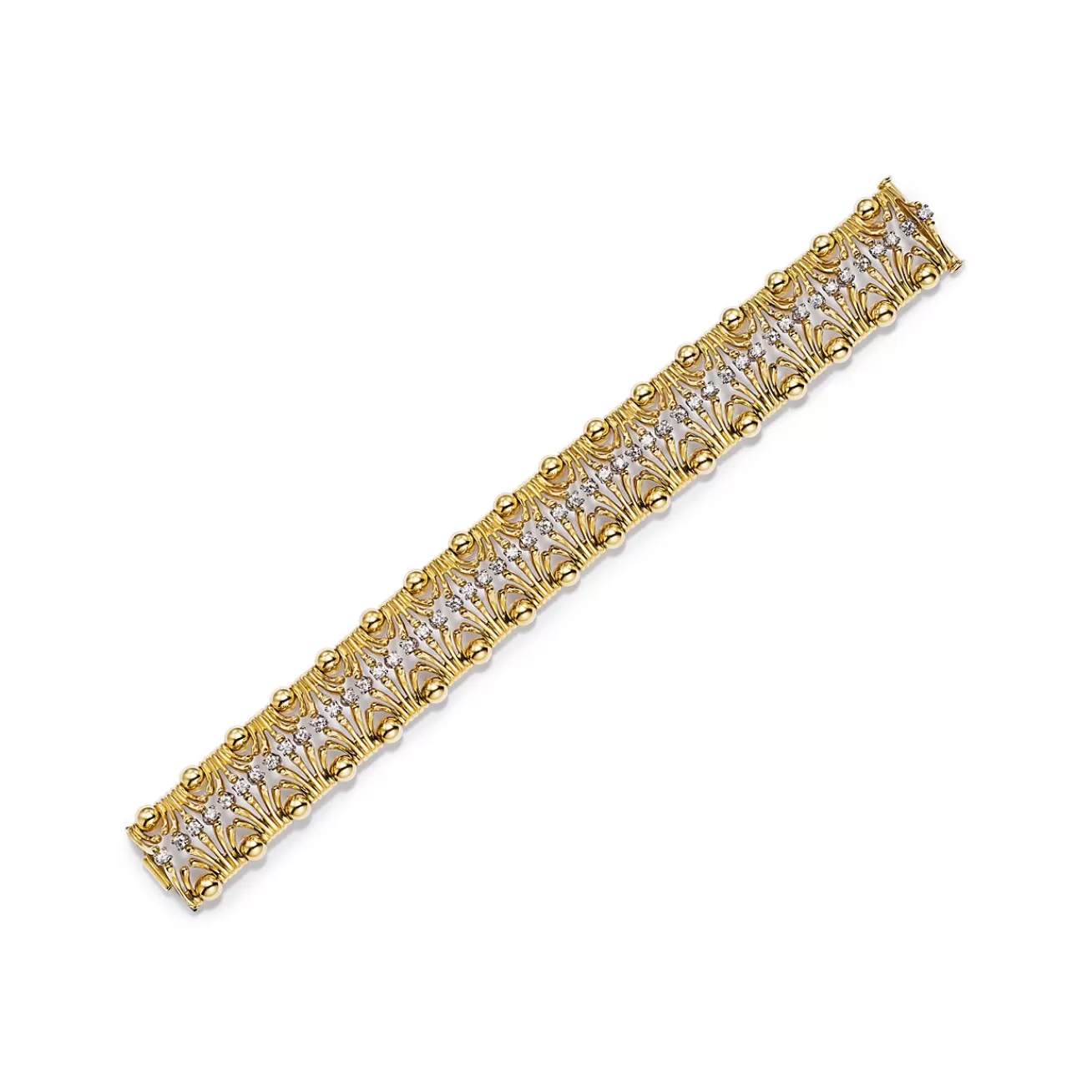 Tiffany & Co. Bracelet in Yellow Gold and Platinum with Diamonds | ^ Bracelets | Gold Jewelry