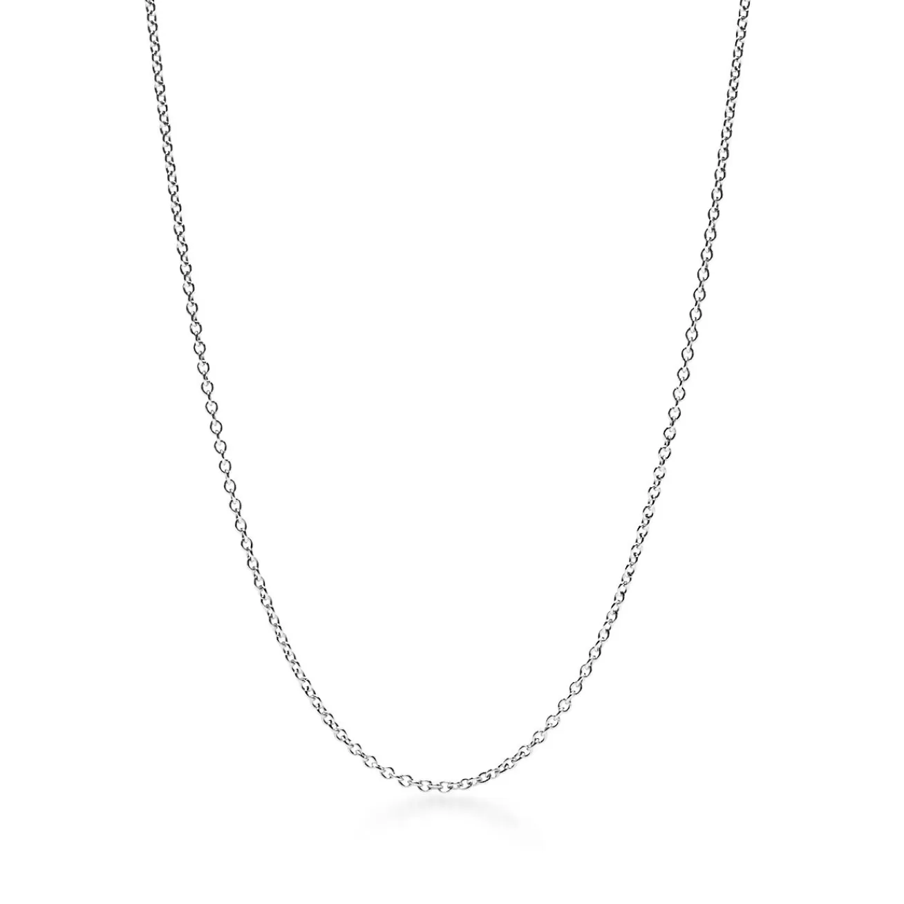 Tiffany & Co. Chain in 18k white gold, 18" long. | ^ Necklaces & Pendants | Necklaces & Pendants