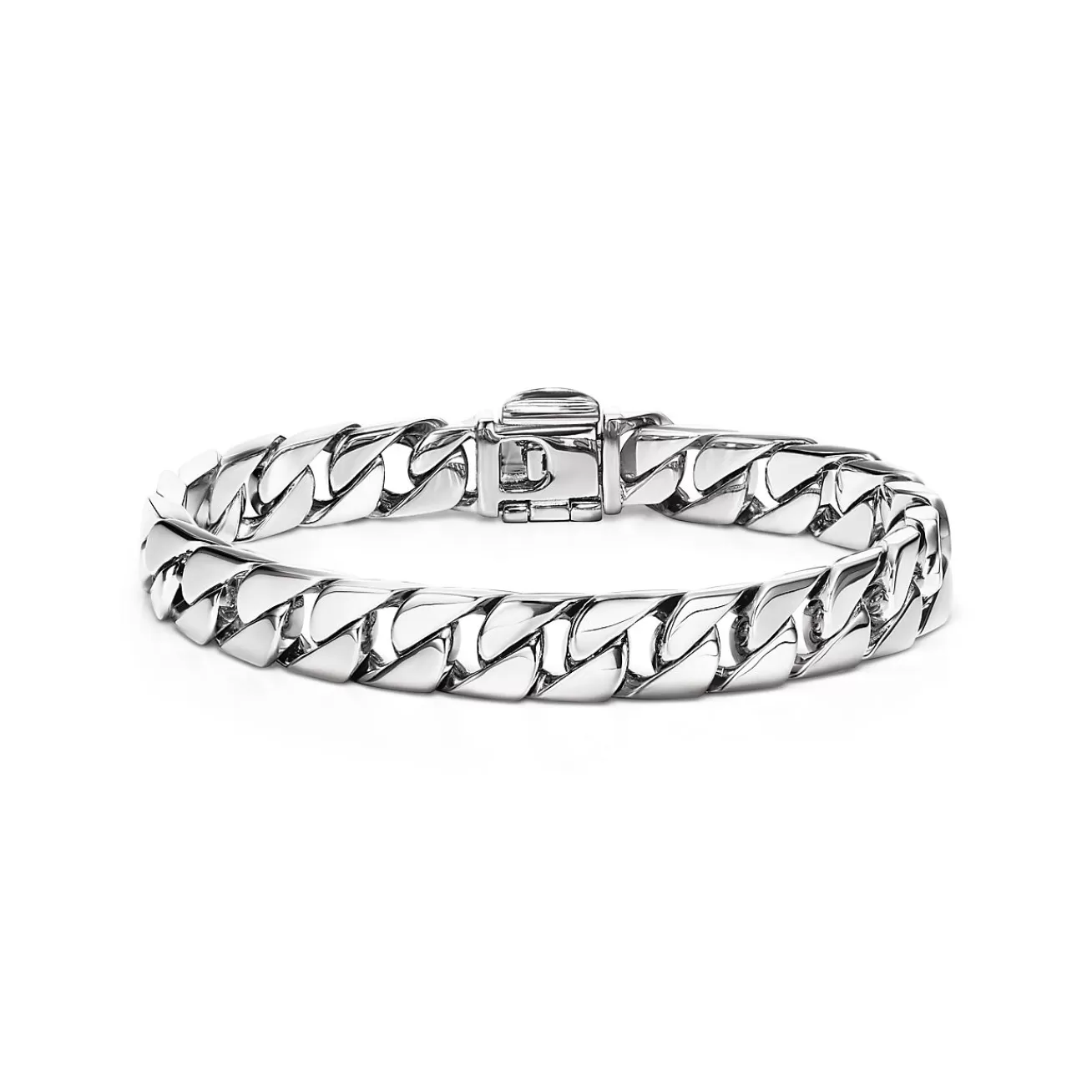 Tiffany & Co. Curb link bracelet in sterling silver, medium. | ^ Bracelets | Men's Jewelry