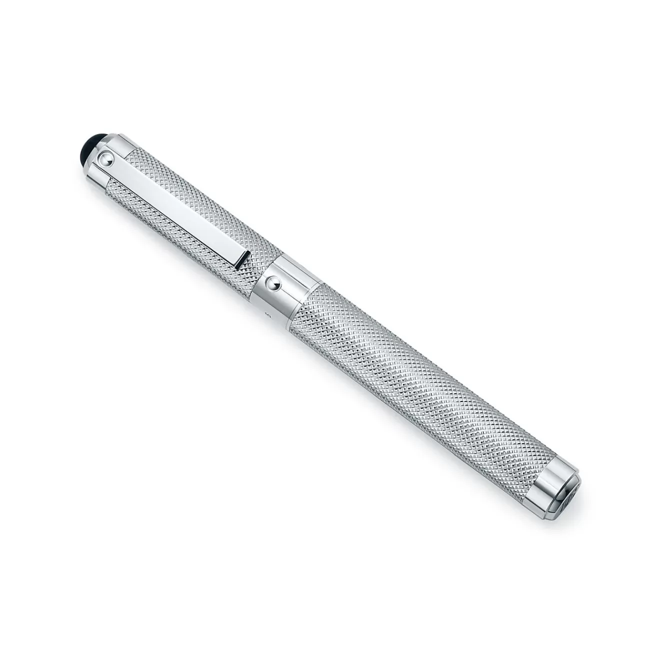 Tiffany & Co. Diamond Point fountain pen in sterling silver with a black onyx cabochon. | ^ Him | Gifts for Him