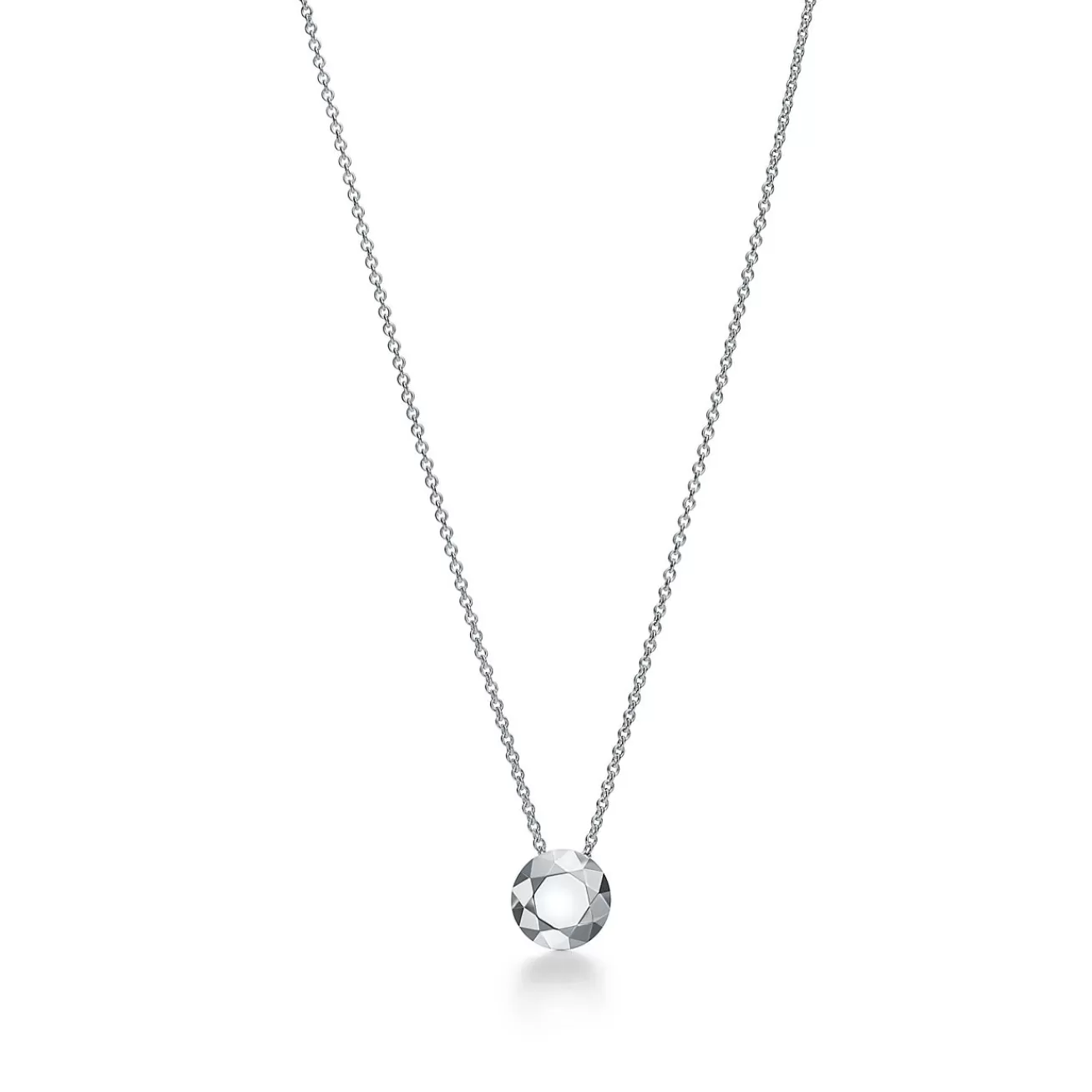 Tiffany & Co. Elsa Peretti® 2 Carat Faceted Pendant in Silver | ^ Necklaces & Pendants | Sterling Silver Jewelry
