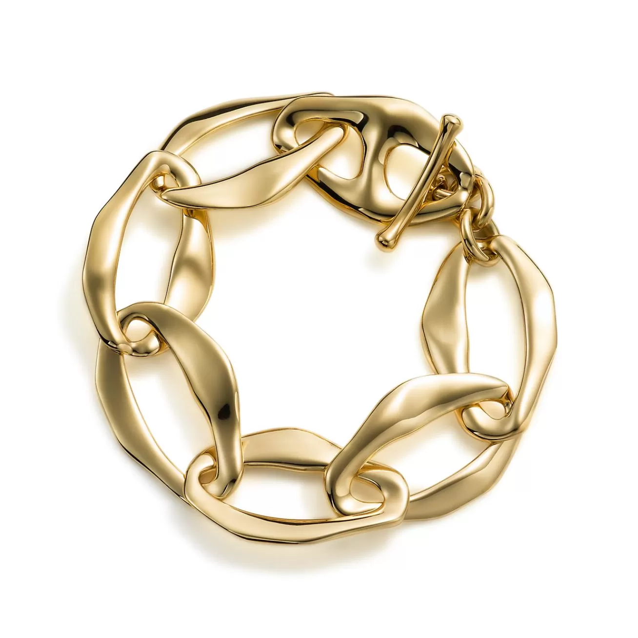 Tiffany & Co. Elsa Peretti® Aegean toggle bracelet in 18k gold, small. | ^ Bracelets | Gold Jewelry