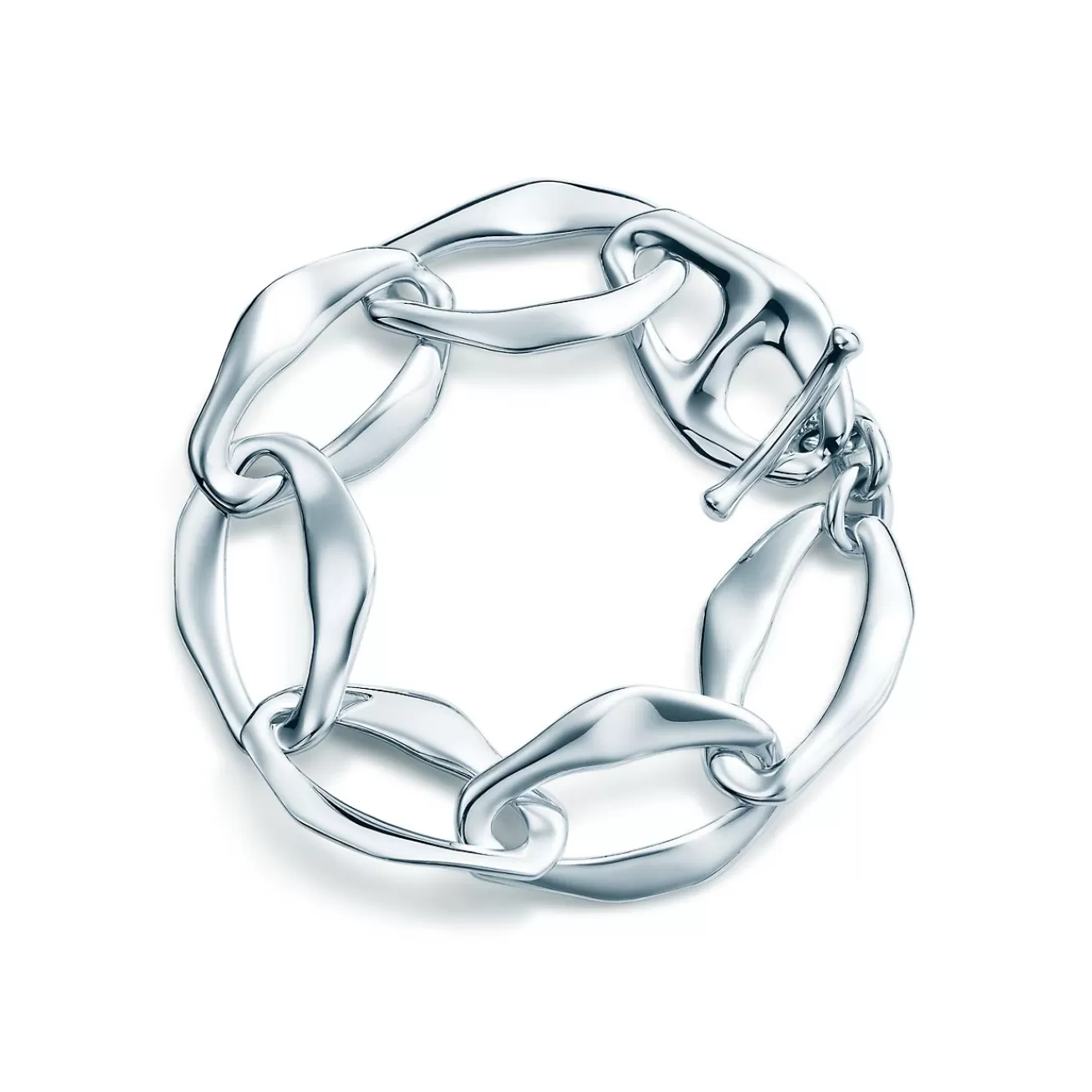 Tiffany & Co. Elsa Peretti® Aegean toggle bracelet in sterling silver, medium. | ^ Bracelets | Bold Silver Jewelry