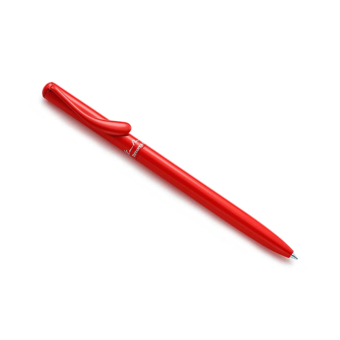 Tiffany & Co. Elsa Peretti® ballpoint pen. Red lacquer finish over brass. | ^ Stationery, Games & Unique Objects | Games & Novelties