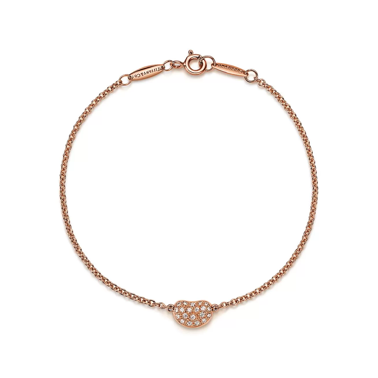 Tiffany & Co. Elsa Peretti® Bean® design Bracelet in Rose Gold with Diamonds | ^ Bracelets | New Jewelry
