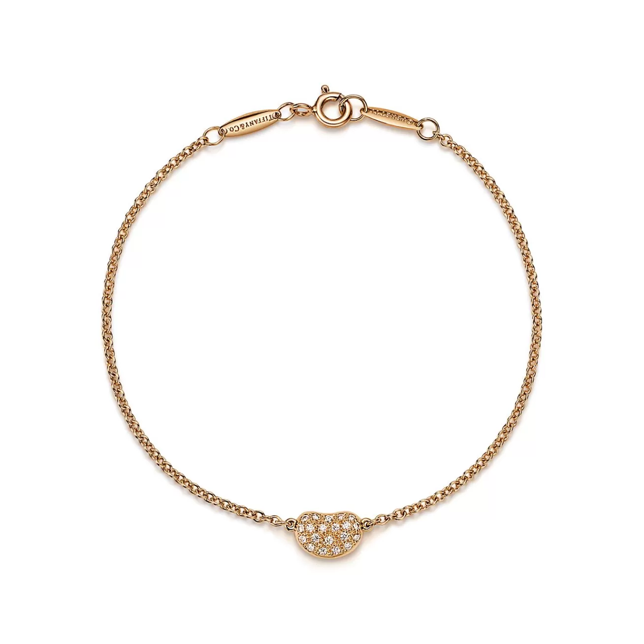 Tiffany & Co. Elsa Peretti® Bean® design Bracelet in Yellow Gold with Diamonds | ^ Bracelets | New Jewelry