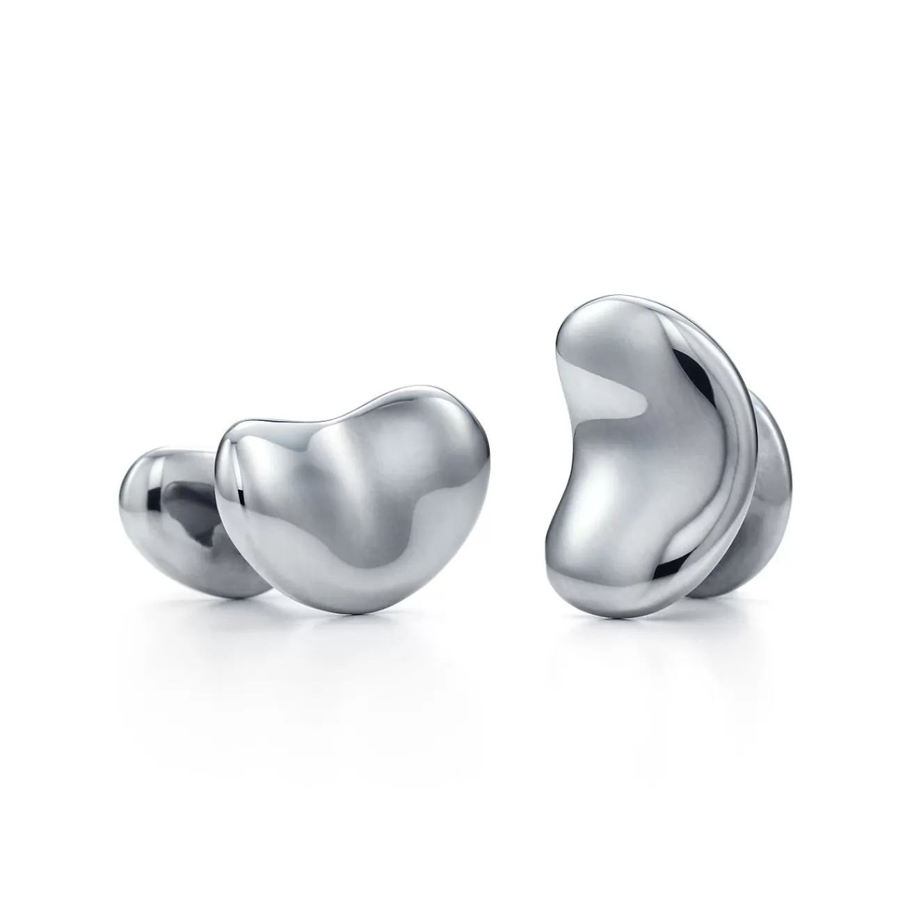 Tiffany & Co. Elsa Peretti® Bean® design Cuff Links in Charcoal-color Ruthenium, 18 mm | ^ Him | Gifts for Him