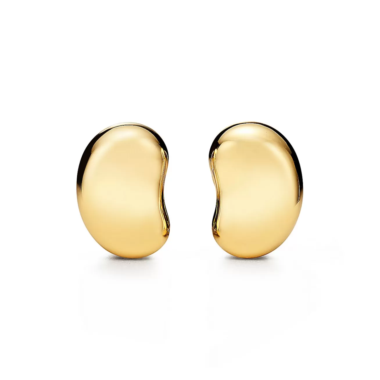 Tiffany & Co. Elsa Peretti® Bean® design Ear Clips in Yellow Gold, 20 mm | ^ Earrings | New Jewelry