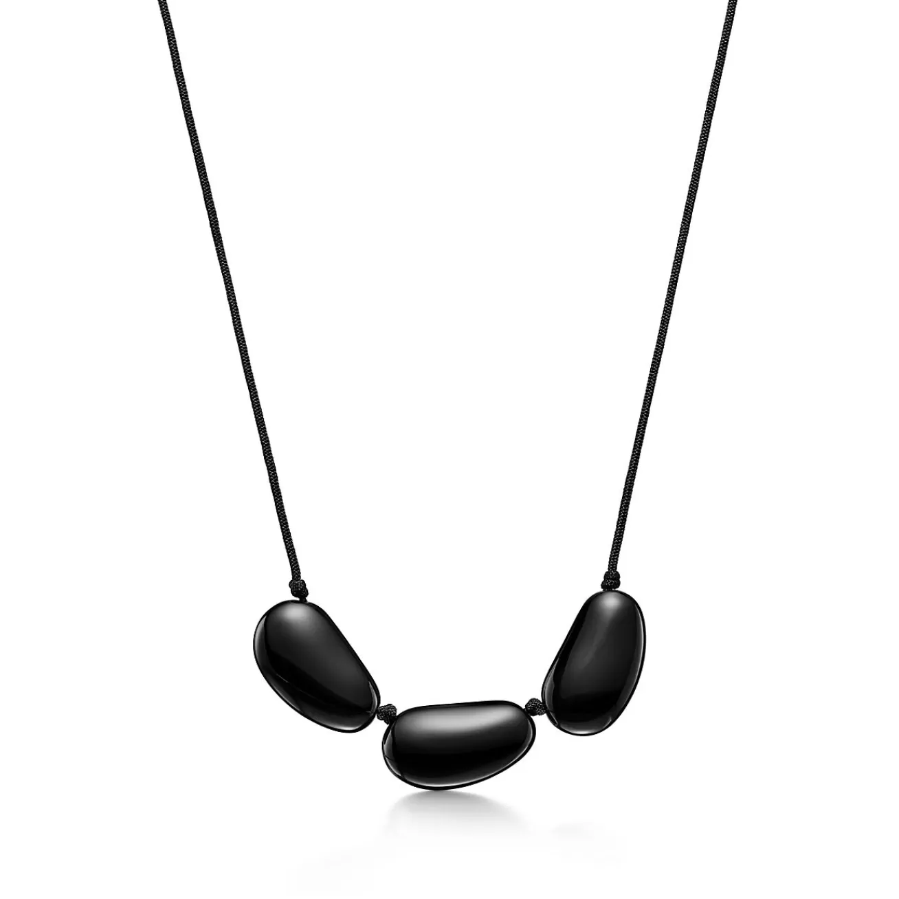 Tiffany & Co. Elsa Peretti® Bean® design Necklace in Black Lacquer over Japanese Hardwood | ^ Necklaces & Pendants | Elsa Peretti®