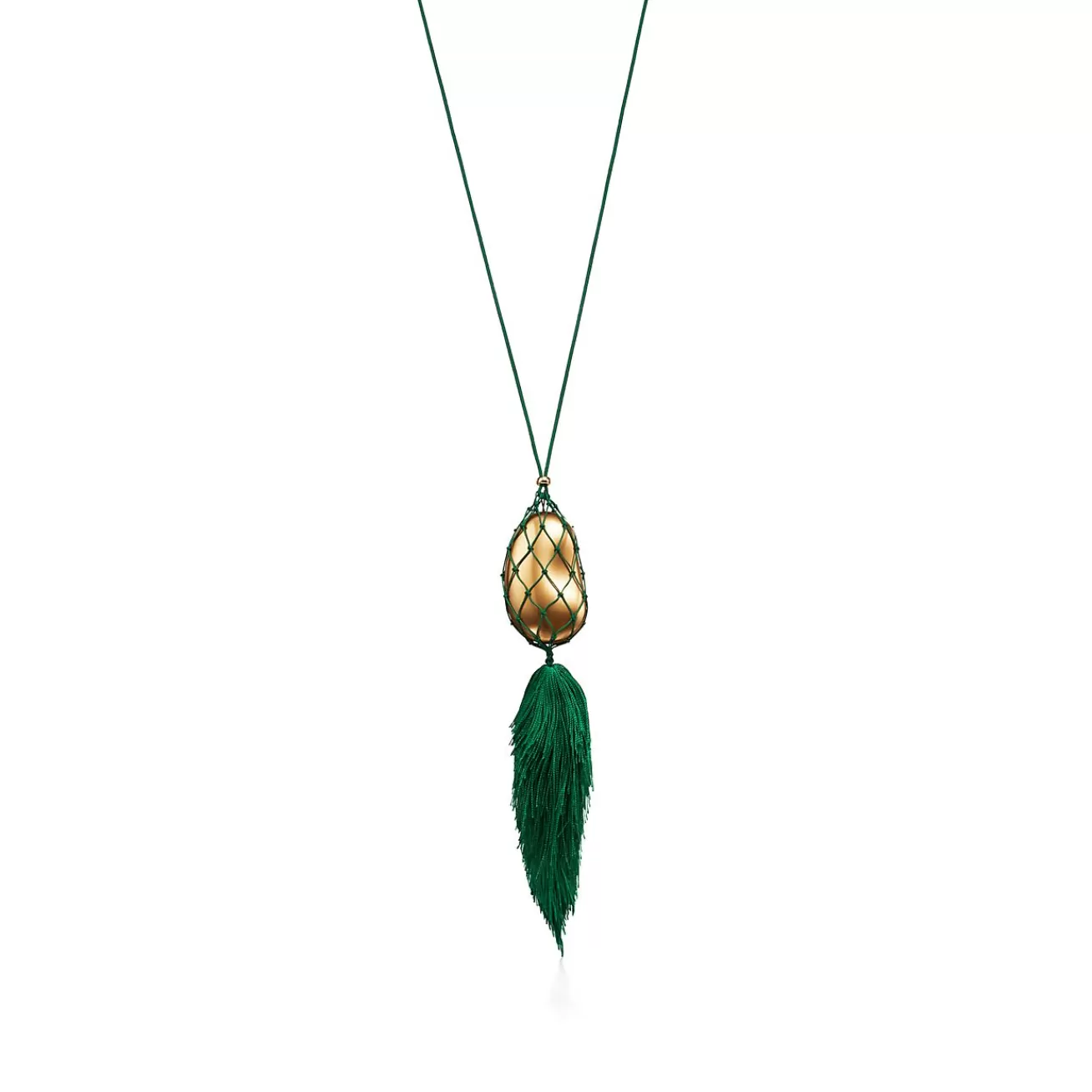 Tiffany & Co. Elsa Peretti® Bean® design Necklace of Gold Lacquer over Japanese Hardwood | ^ Necklaces & Pendants | Gold Jewelry