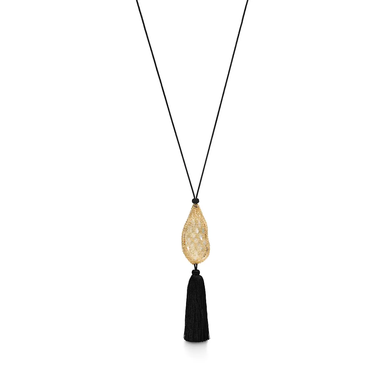 Tiffany & Co. Elsa Peretti® Bean® design Necklace of Rock Crystal with Yellow Gold | ^ Necklaces & Pendants | Gold Jewelry