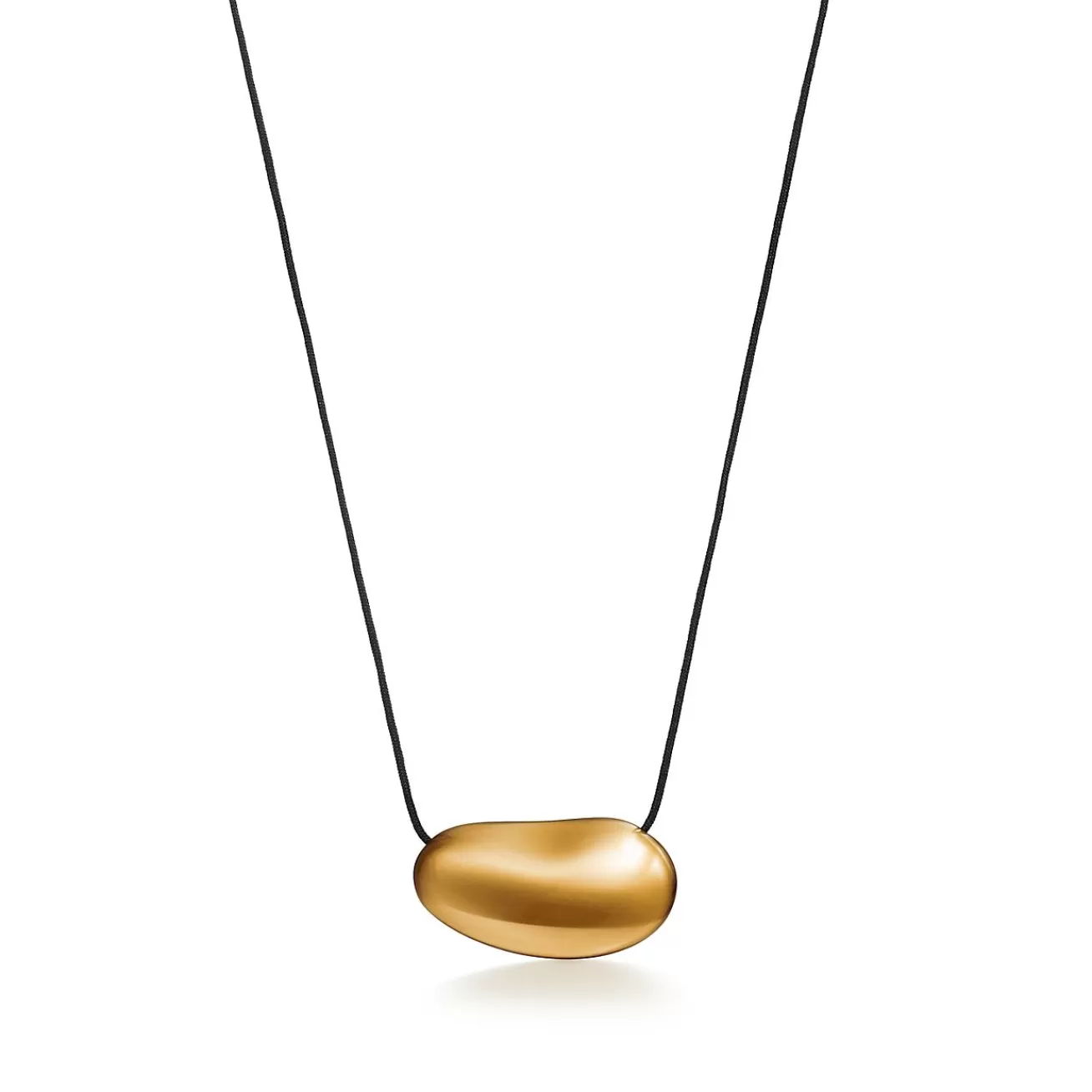 Tiffany & Co. Elsa Peretti® Bean® design Pendant in Gold Lacquer over Japanese Hardwood | ^ Necklaces & Pendants | Elsa Peretti®