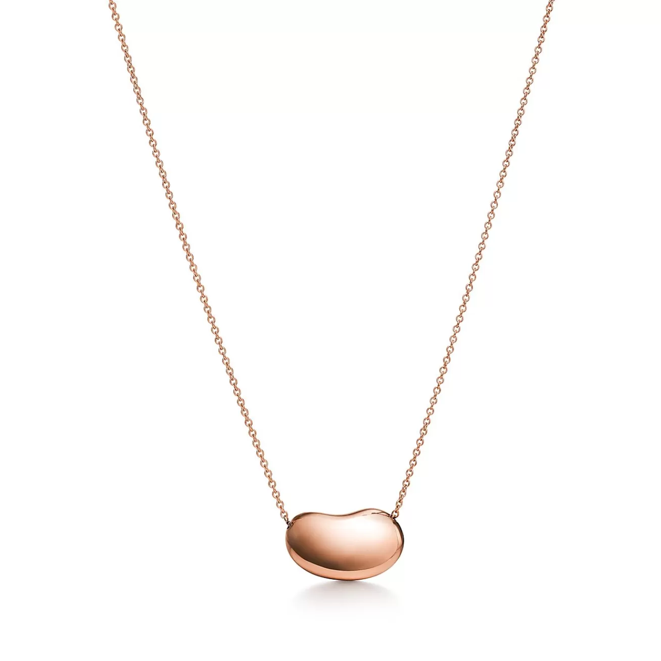 Tiffany & Co. Elsa Peretti® Bean® design Pendant in Rose Gold, 18 mm | ^ Necklaces & Pendants | Rose Gold Jewelry
