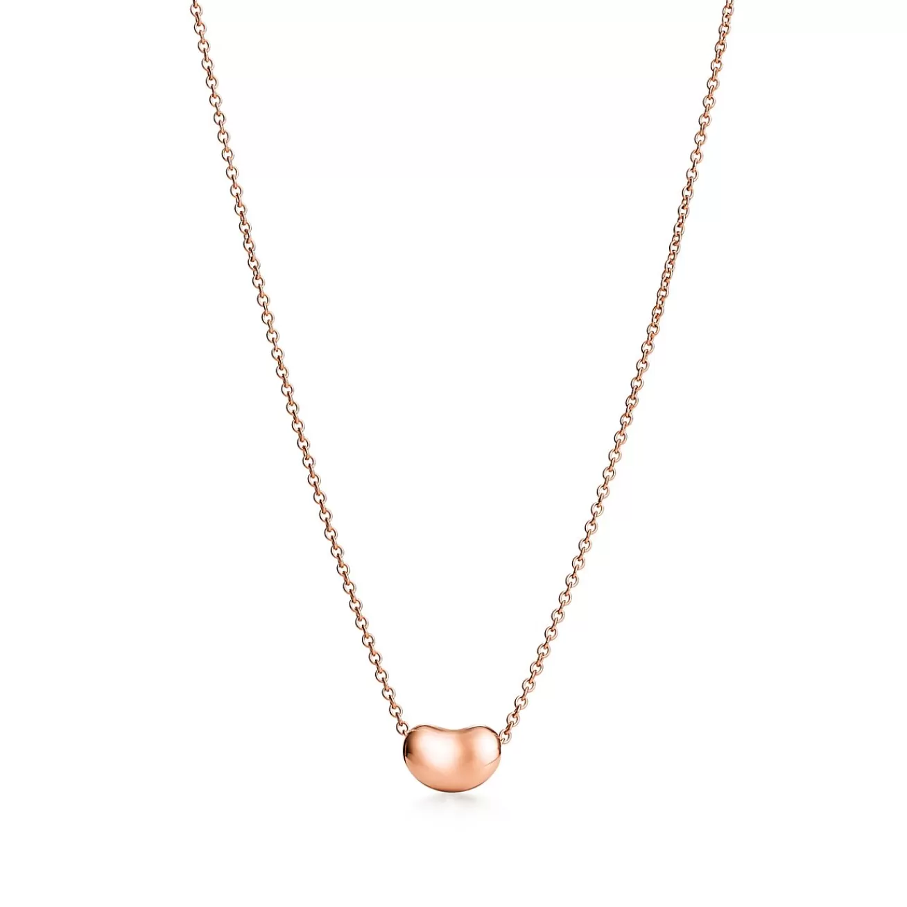 Tiffany & Co. Elsa Peretti® Bean® design Pendant in Rose Gold, 6.5 mm | ^ Necklaces & Pendants | Rose Gold Jewelry
