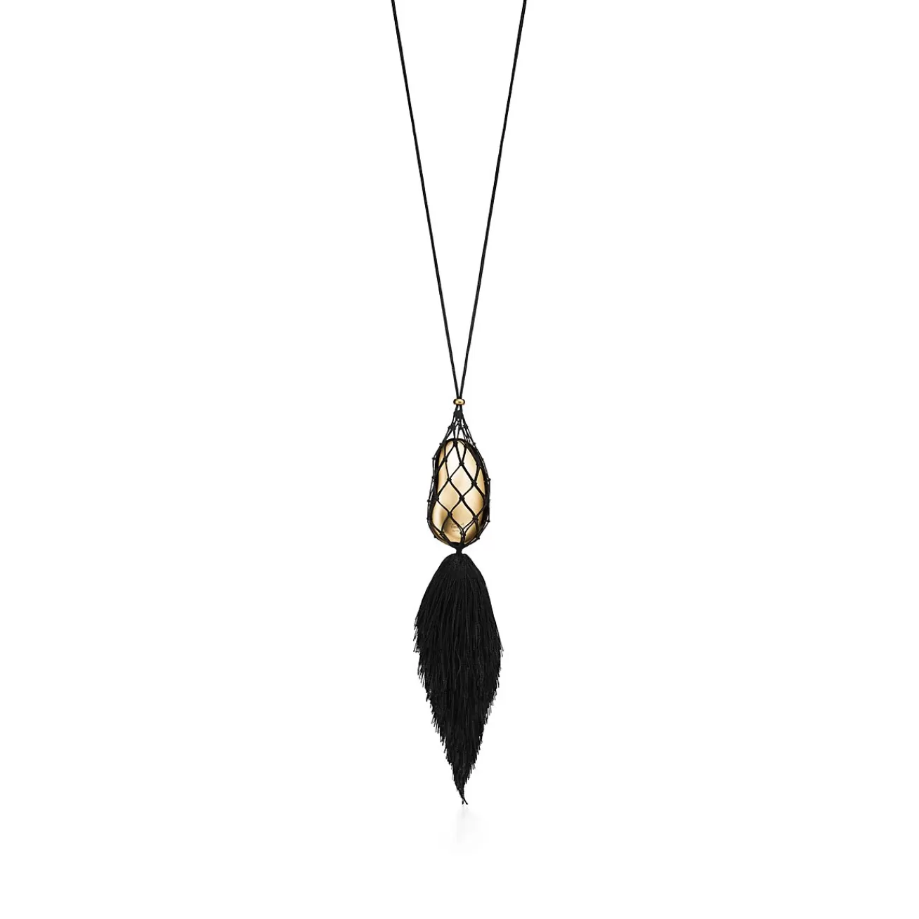 Tiffany & Co. Elsa Peretti® Bean® design Pendant in Yellow Gold, 29 x 50 mm | ^ Necklaces & Pendants | Gold Jewelry