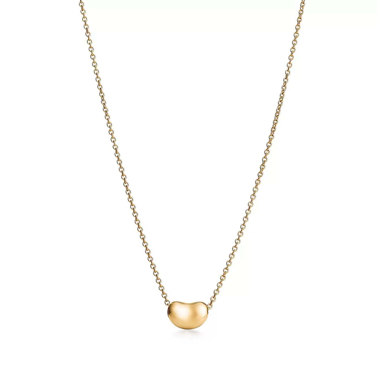 Tiffany & Co. Elsa Peretti® Bean® design Pendant in Yellow Gold, 6.5 mm | ^ Necklaces & Pendants | Gold Jewelry