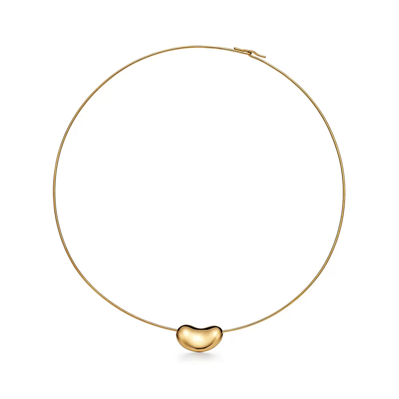 Tiffany & Co. Elsa Peretti® Bean® design Wire Necklace in Yellow Gold, 20 mm | ^ Necklaces & Pendants | Gold Jewelry