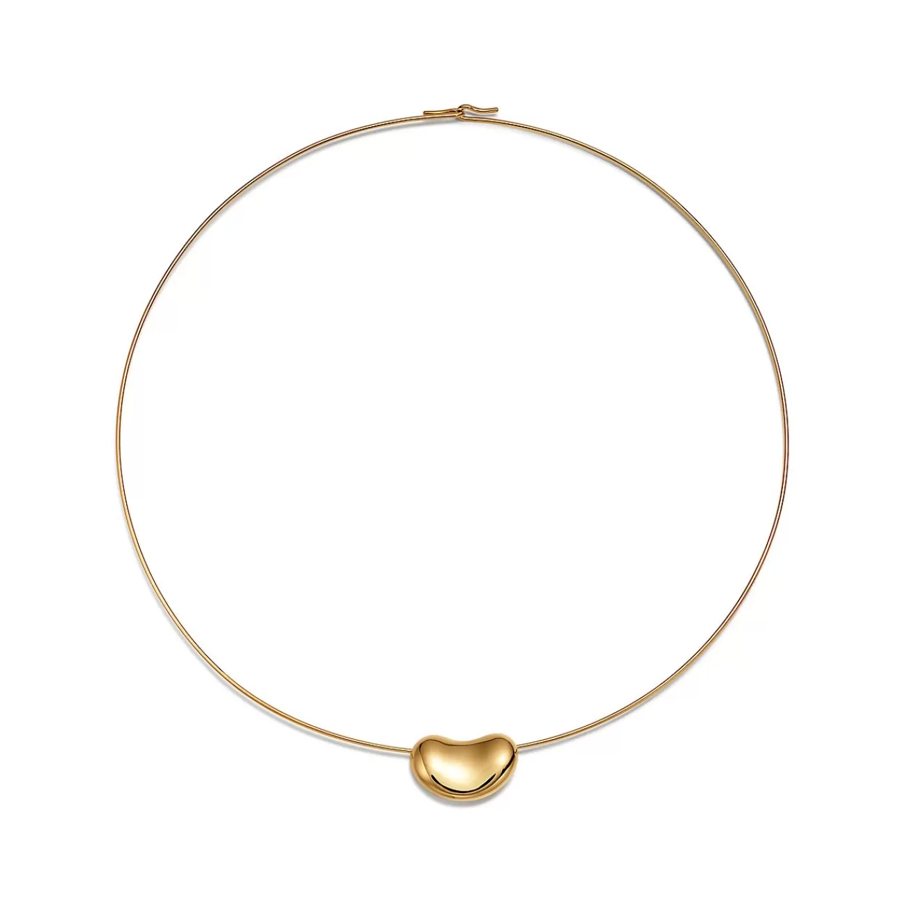 Tiffany & Co. Elsa Peretti® Bean® design Wire Necklace in Yellow Gold, 20 mm | ^ Necklaces & Pendants | Gold Jewelry
