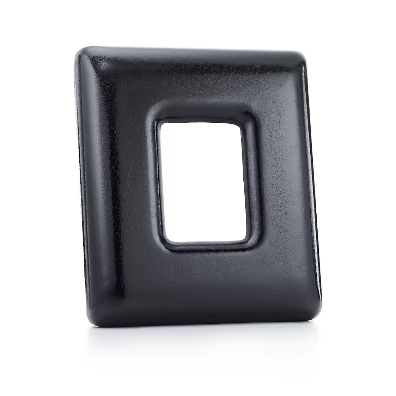 Tiffany & Co. Elsa Peretti® Bombe frame in black leather, medium. | ^ Decor | Elsa Peretti Home