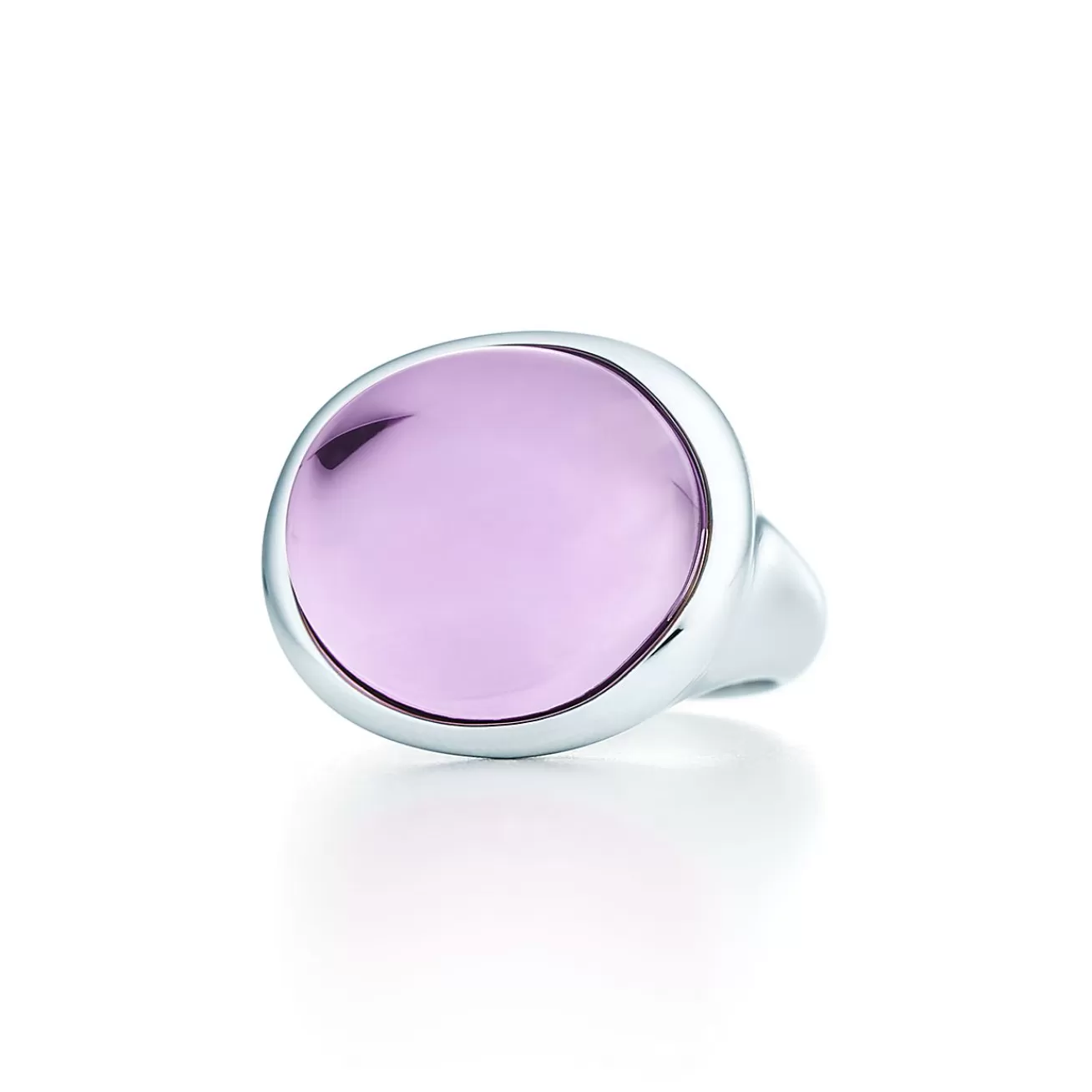 Tiffany & Co. Elsa Peretti® Cabochon ring in sterling silver with an amethyst. | ^ Sterling Silver Jewelry | Elsa Peretti®
