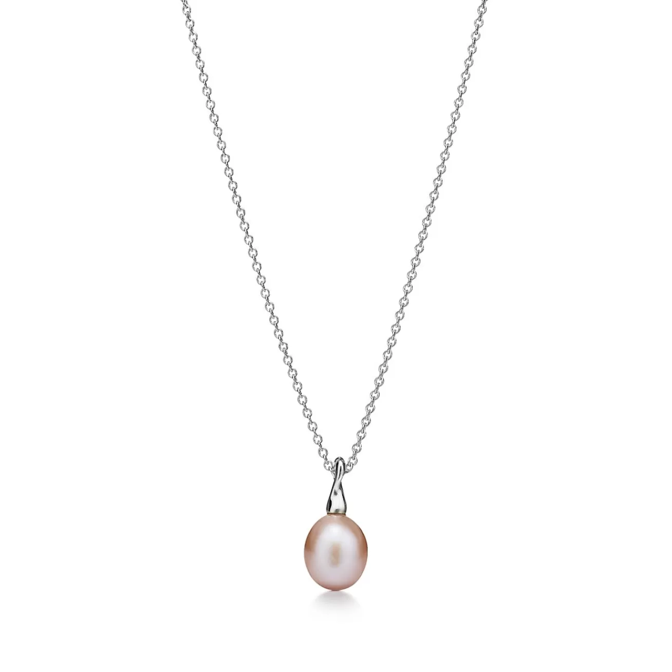 Tiffany & Co. Elsa Peretti® Cat Island pendant in silver with a freshwater cultured pearl. | ^ Necklaces & Pendants | Sterling Silver Jewelry
