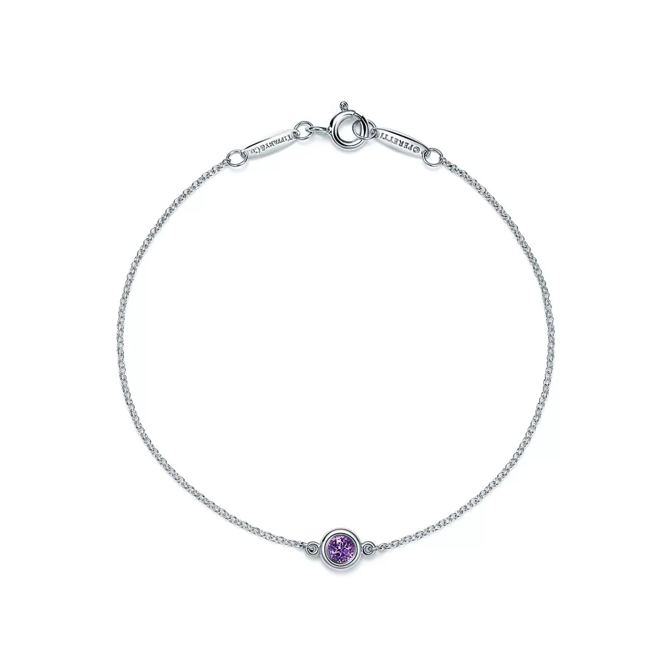 Tiffany & Co. Elsa Peretti® Color by the Yard Amethyst Bracelet in Silver | ^ Bracelets | Sterling Silver Jewelry