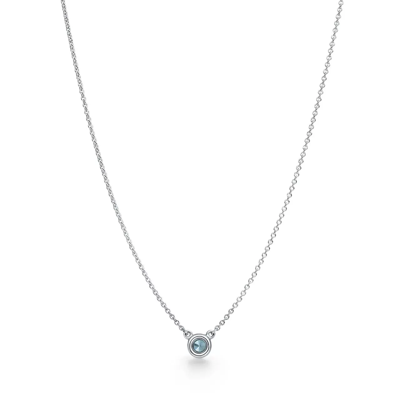 Tiffany & Co. Elsa Peretti® Color by the Yard Aquamarine Pendant in Silver | ^ Necklaces & Pendants | Gifts for Her