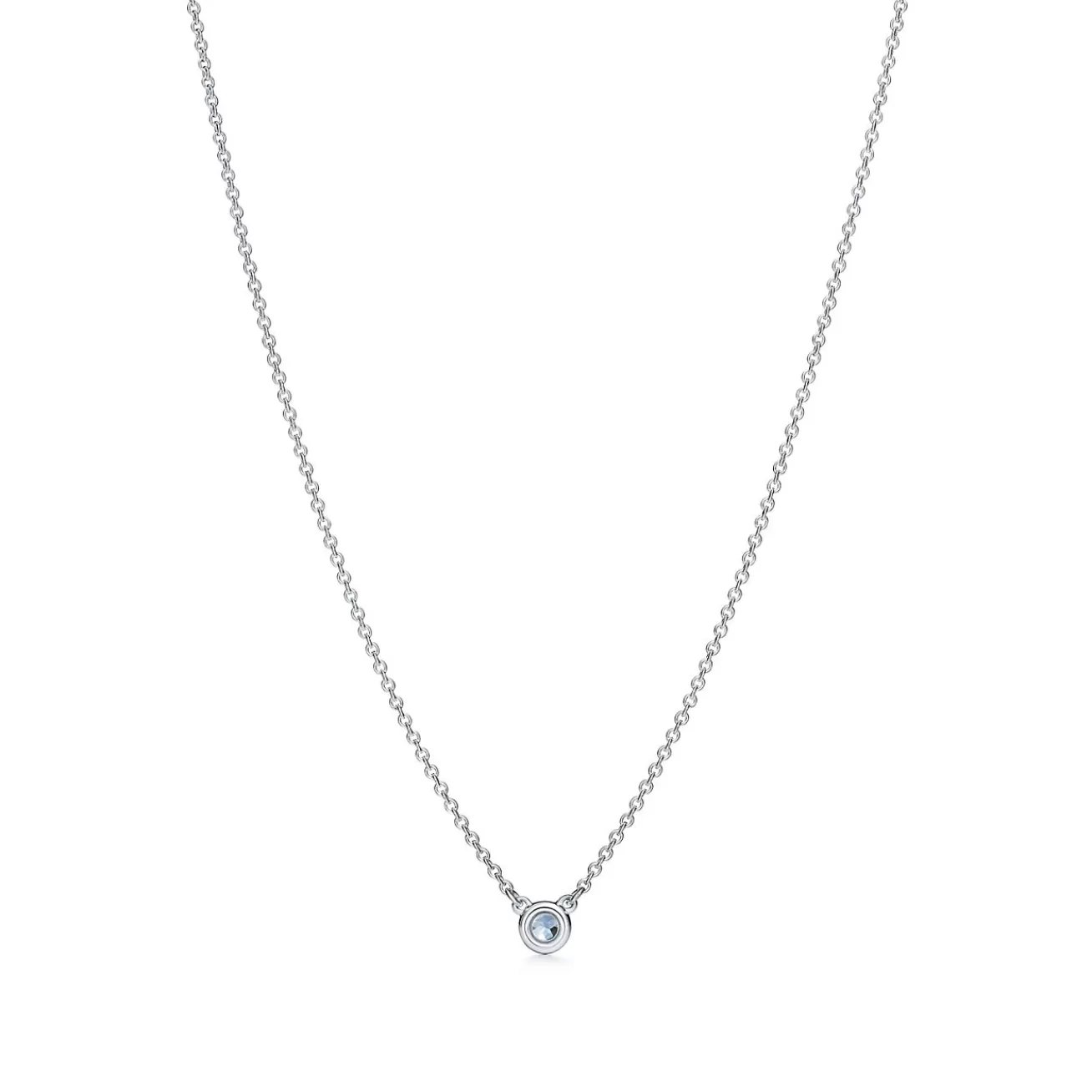 Tiffany & Co. Elsa Peretti® Color by the Yard Aquamarine Pendant in Silver | ^ Necklaces & Pendants | Sterling Silver Jewelry