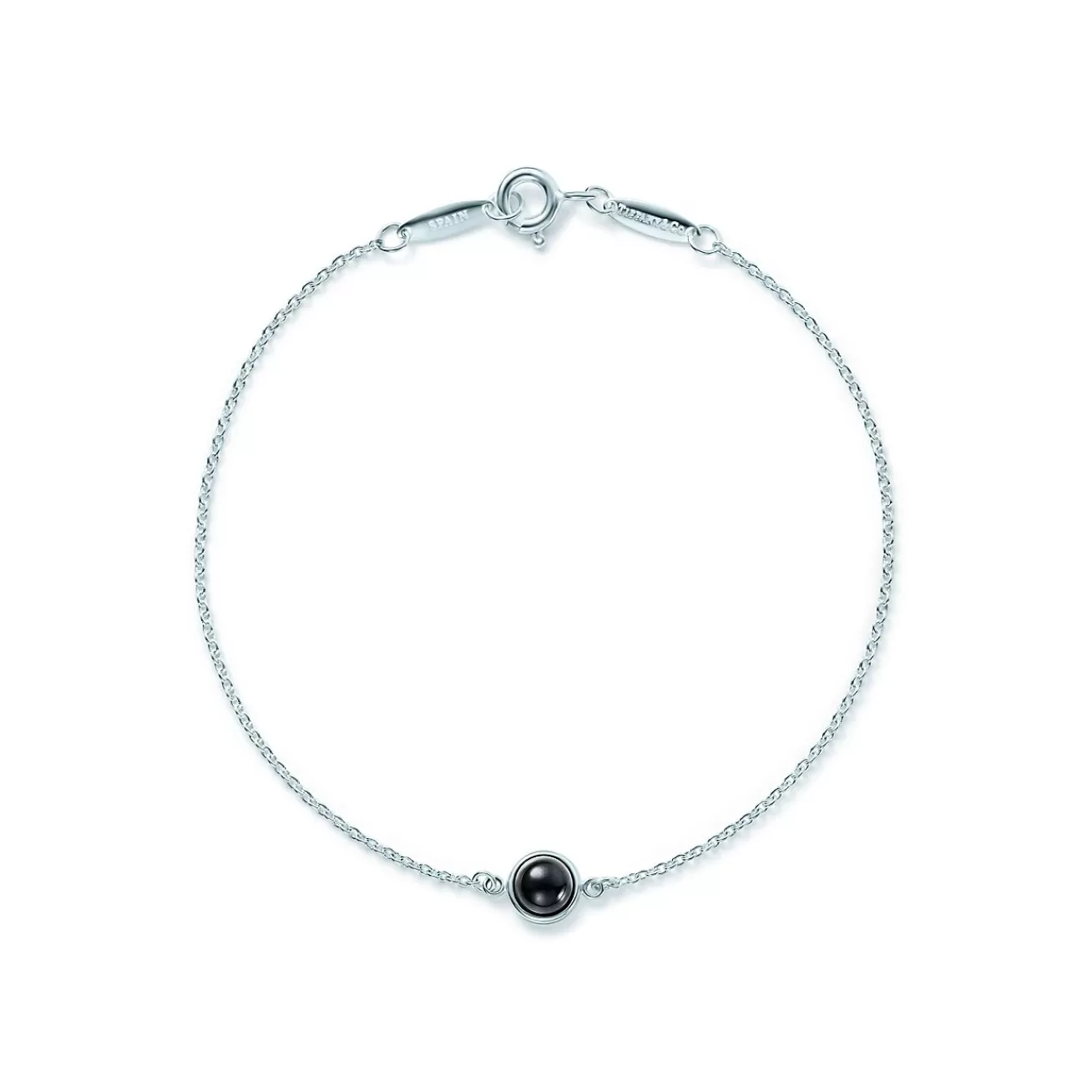 Tiffany & Co. Elsa Peretti® Color by the Yard Black Jade Bracelet in Silver | ^ Bracelets | Sterling Silver Jewelry