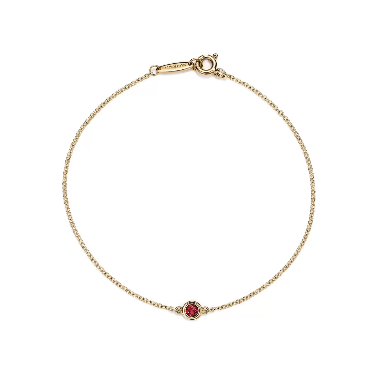 Tiffany & Co. Elsa Peretti® Color by the Yard Bracelet in Yellow Gold with a Ruby | ^ Bracelets | Gifts for Her