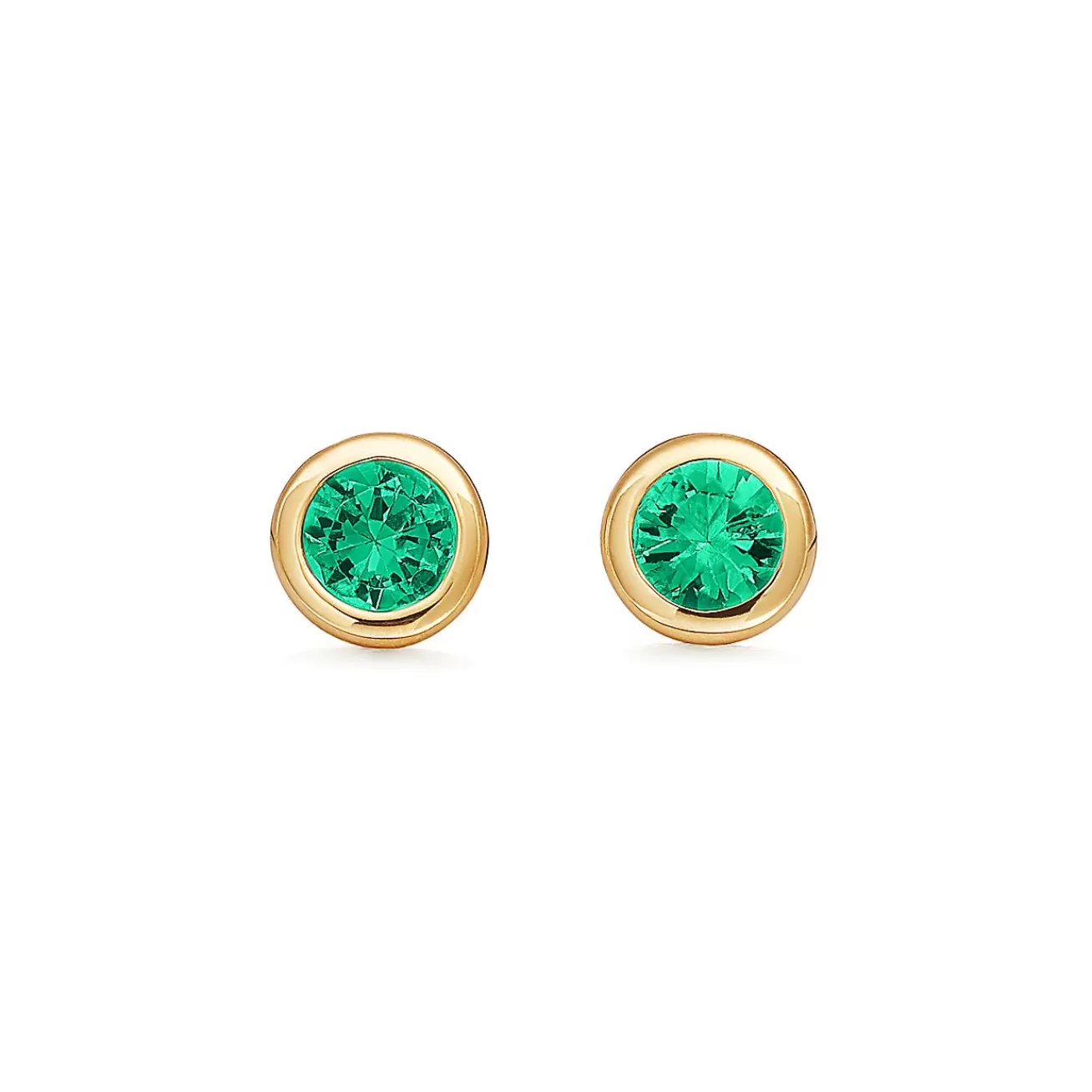 Tiffany & Co. Elsa Peretti® Color by the Yard earrings in 18k gold with emeralds. | ^ Earrings | Gifts for Her