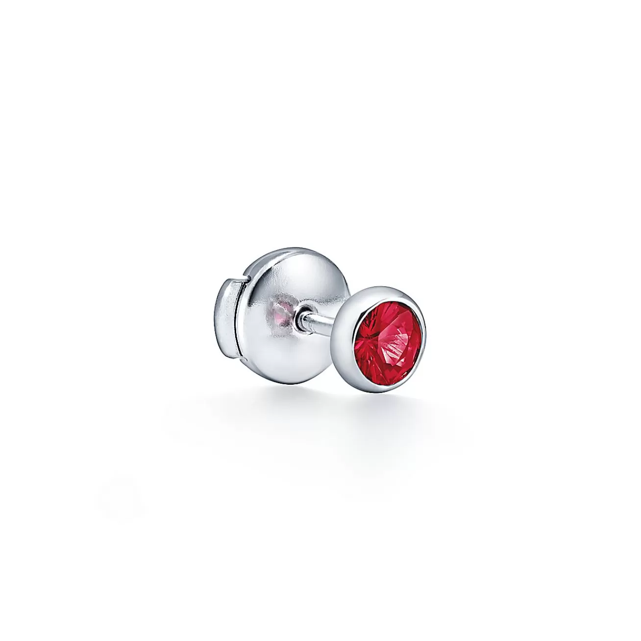 Tiffany & Co. Elsa Peretti® Color by the Yard earrings in platinum with rubies. | ^ Platinum Jewelry | Colored Gemstone Jewelry