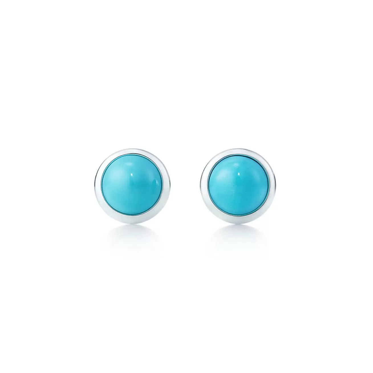 Tiffany & Co. Elsa Peretti® Color by the Yard earrings in silver with turquoise. | ^ Earrings | Sterling Silver Jewelry