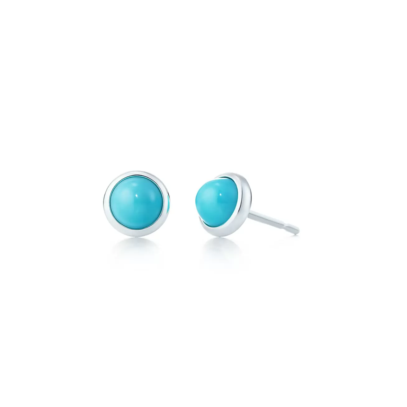 Tiffany & Co. Elsa Peretti® Color by the Yard earrings in silver with turquoise. | ^ Earrings | Sterling Silver Jewelry