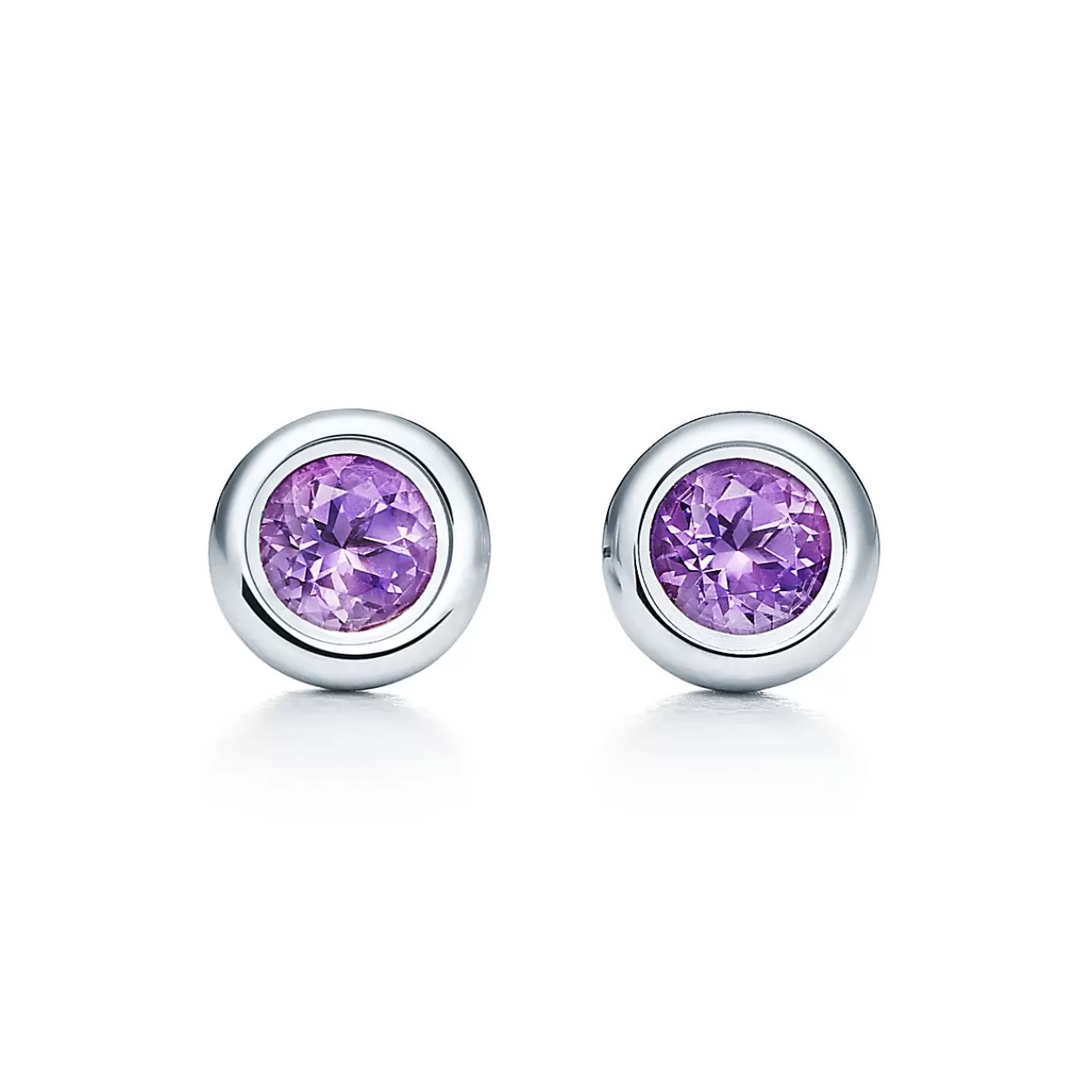 Tiffany & Co. Elsa Peretti® Color by the Yard earrings in sterling silver with amethysts. | ^ Earrings | Sterling Silver Jewelry