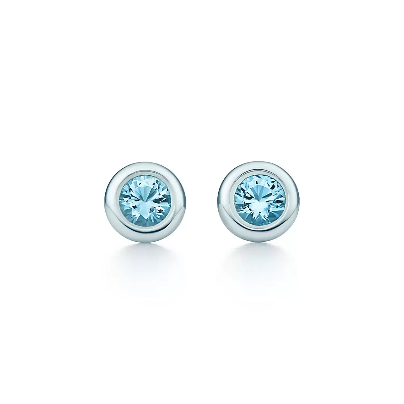 Tiffany & Co. Elsa Peretti® Color by the Yard earrings in sterling silver with aquamarines. | ^ Earrings | Sterling Silver Jewelry