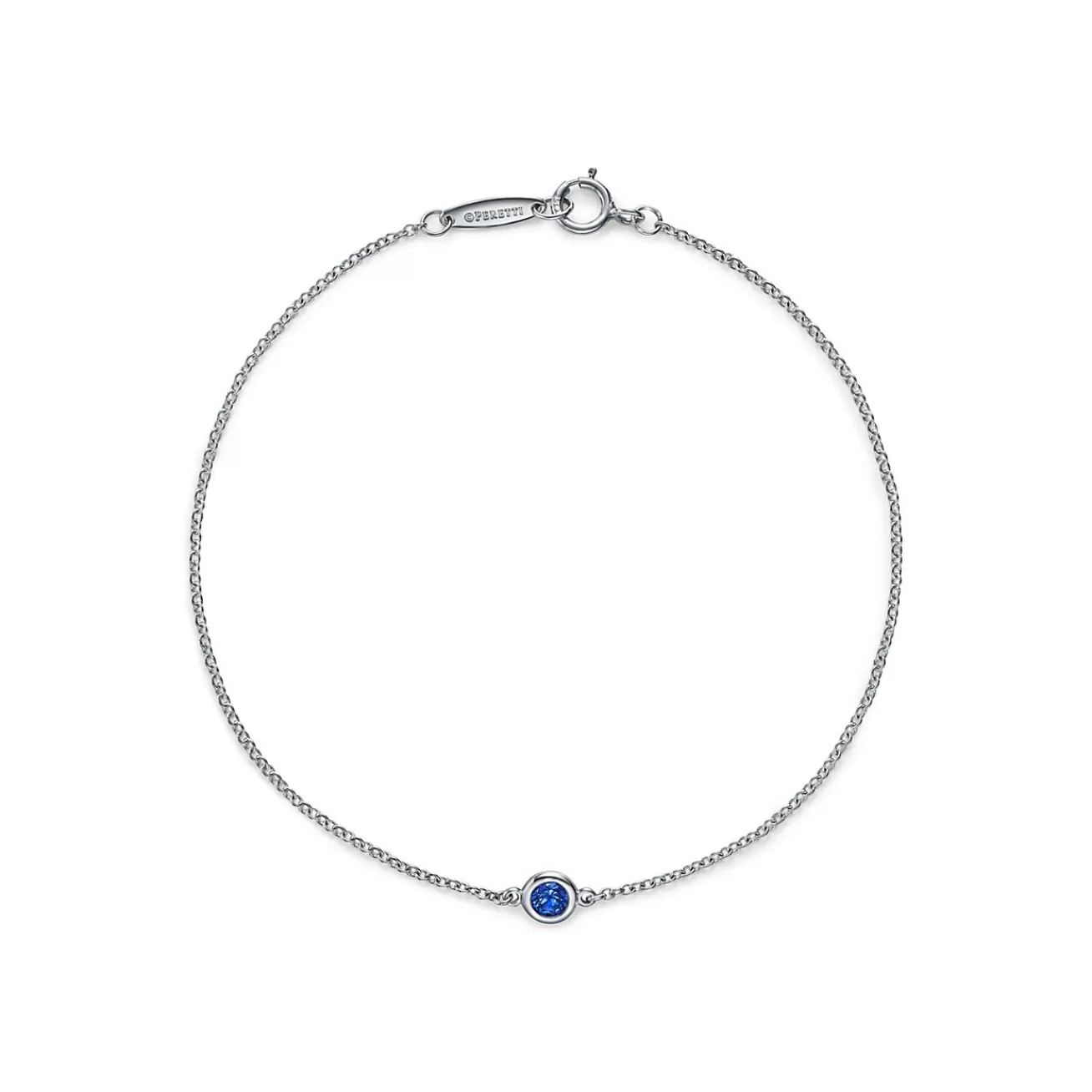 Tiffany & Co. Elsa Peretti® Color by the Yard Sapphire Bracelet in Platinum | ^ Bracelets | Platinum Jewelry