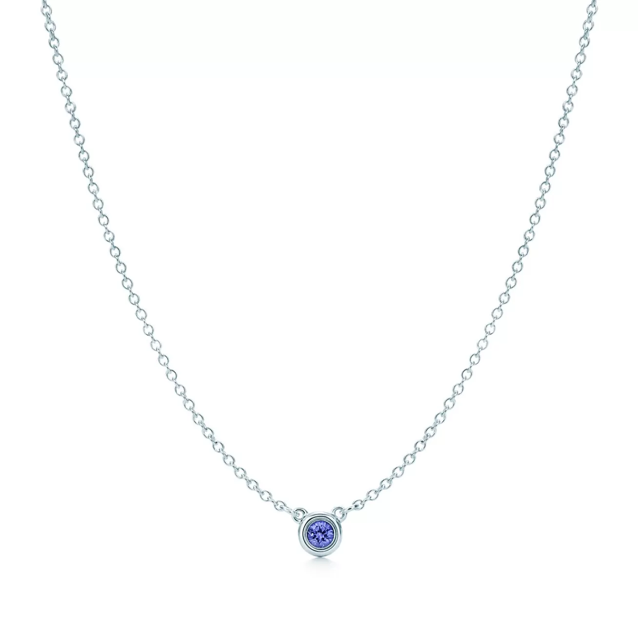 Tiffany & Co. Elsa Peretti® Color by the Yard Tanzanite Pendant in Silver | ^ Necklaces & Pendants | Sterling Silver Jewelry
